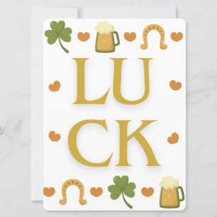 TARJETA FESTIVA DISEÑO DE SAN PATRICIO