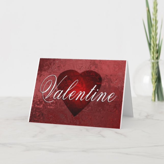 Tarjeta Festiva Diseño de San Valentín (Anverso)