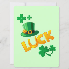 TARJETA FESTIVA DISEÑO DE ST PATRICK