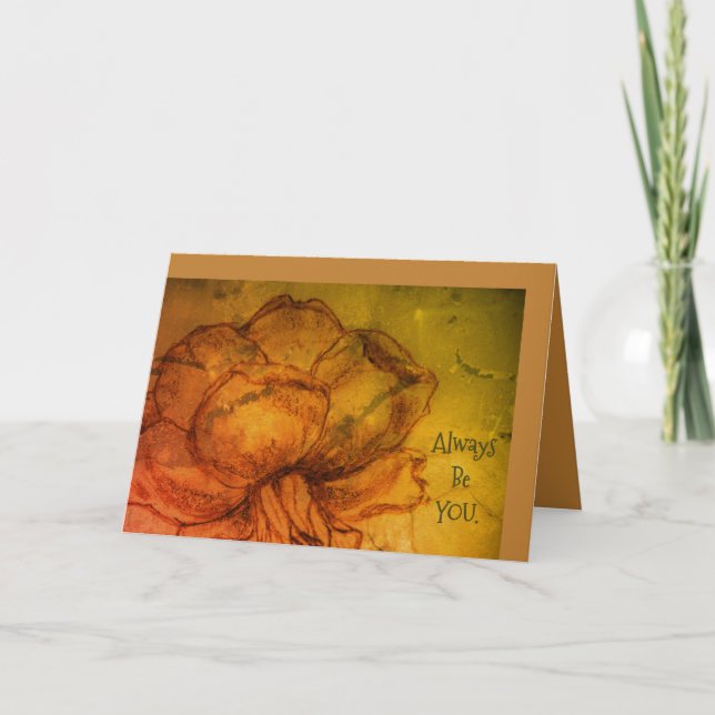 Tarjeta Festiva * Diseño De T'arici Rosa, Gracias (Anverso)