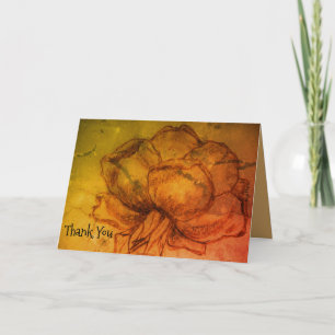 Tarjeta Festiva diseño de 'T'arici Rose', Gracias