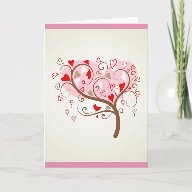 Tarjeta Festiva Diseño de texto de Cute Happy Valentines Day (Anverso)