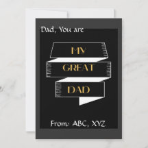 Diseño de texto simple de mi gran papá