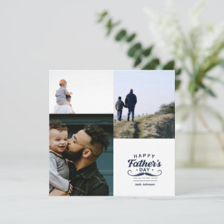 Tarjeta Festiva Diseño de tributo al bigote del Día del Padre feli