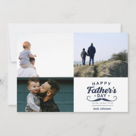 Tarjeta Festiva Diseño de tributo al bigote del Día del Padre feli