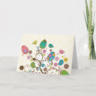 Tarjeta Festiva ¡Diseño del este hermoso de los huevos!