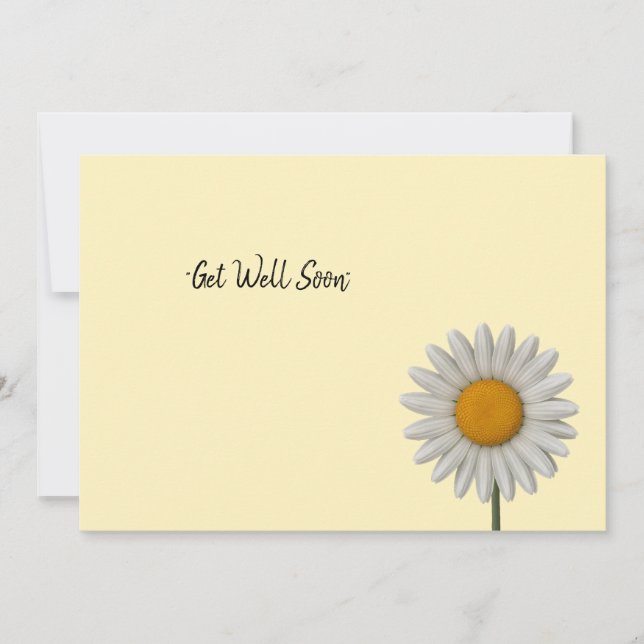 Tarjeta Festiva Diseño detallado de arte botánico de la margarita  (Anverso)