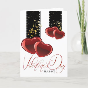 Tarjeta Festiva Diseño elegante del día de San Valentín