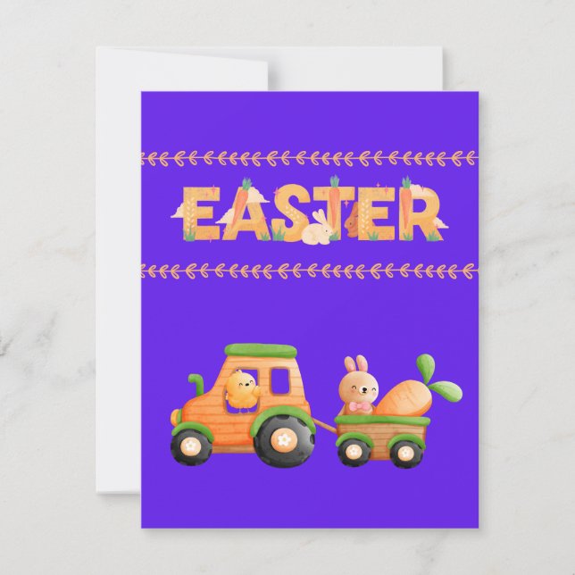 Tarjeta Festiva Diseño Guay de Pascua, diseño de pascua de diversi (Anverso)