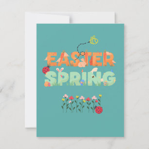 Tarjeta Festiva Diseño Guay de Pascua, diseño de pascua de diversi