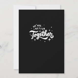 Tarjeta Festiva Diseño Inspirador Unidos Somos Mejores