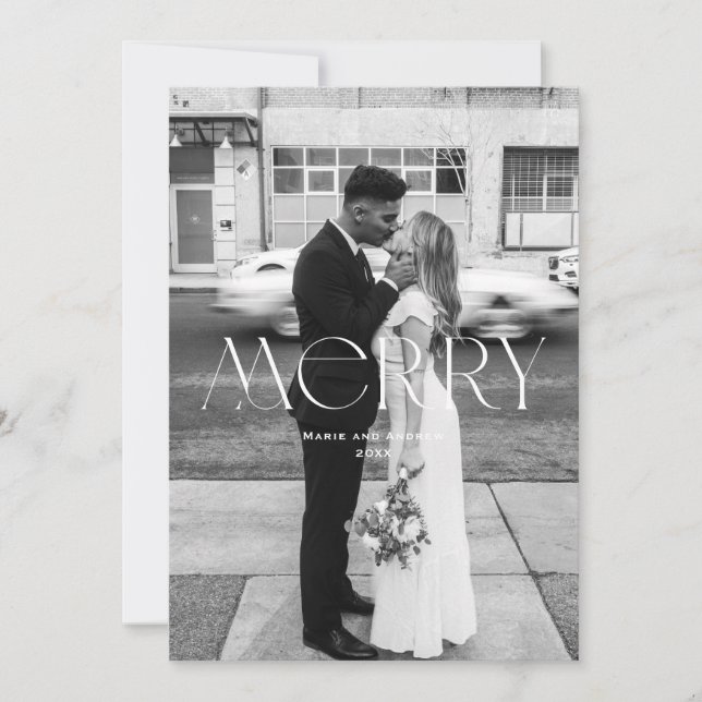 Tarjeta Festiva Diseño moderno de ferias navideñas (Anverso)