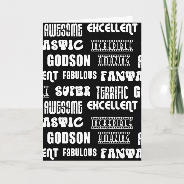 Tarjeta Festiva Diseño moderno de Guay para palabras positivas de  (Anverso)