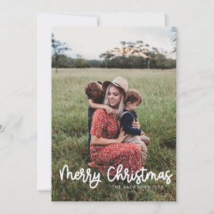 Tarjeta Festiva Diseño navideño divertido y escrito