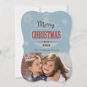 Tarjeta Festiva Diseño navideño vintage