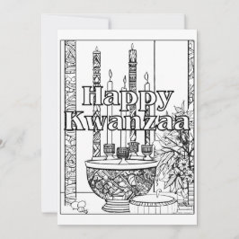 Tarjeta Festiva Diseños de Kwanzaa