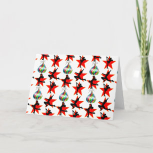 TARJETA FESTIVA DISEÑOS DE NAVIDADES DE PATINAJE FESTIVO