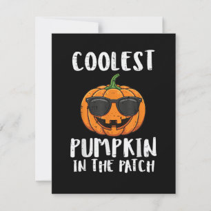 Tarjeta Festiva Disfraz de calabaza más genial de Halloween para h