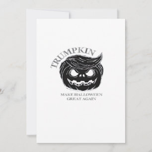 Tarjeta Festiva Disfraz Divertido y Lindo de Halloween Trumpkin