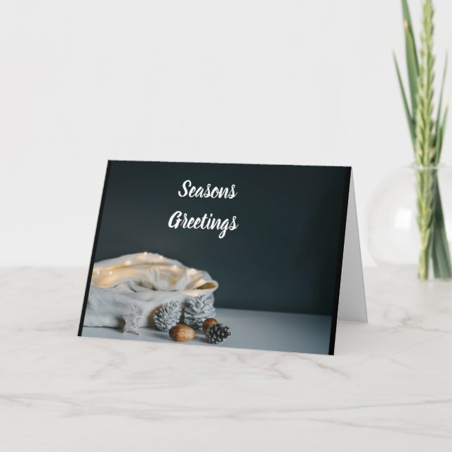 TARJETA FESTIVA *DISFRUTE DE LA TEMPORADA DE VACACIONES* Y DEL FEL (Anverso)