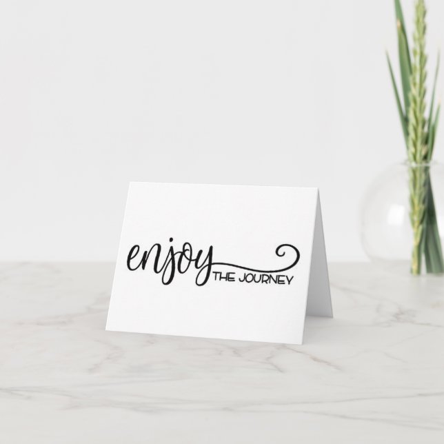 TARJETA FESTIVA **DISFRUTE DEL VIAJE** FELICITACIONES (Anverso)