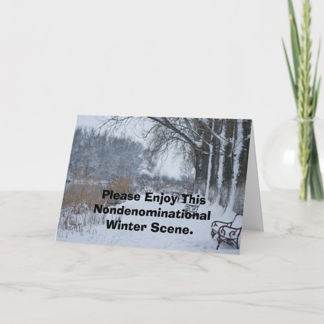 Tarjeta Festiva Disfrute por favor de esta escena (Anverso)