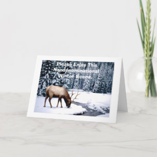 Tarjeta Festiva Disfrute por favor de esta escena