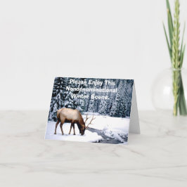 Tarjeta Festiva Disfrute por favor de esta escena