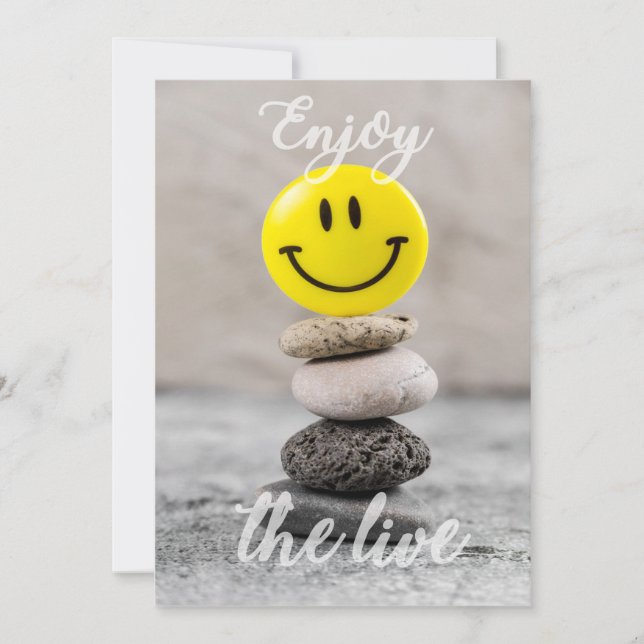 Tarjeta Festiva ¡Disfruten de la vida! (Anverso)