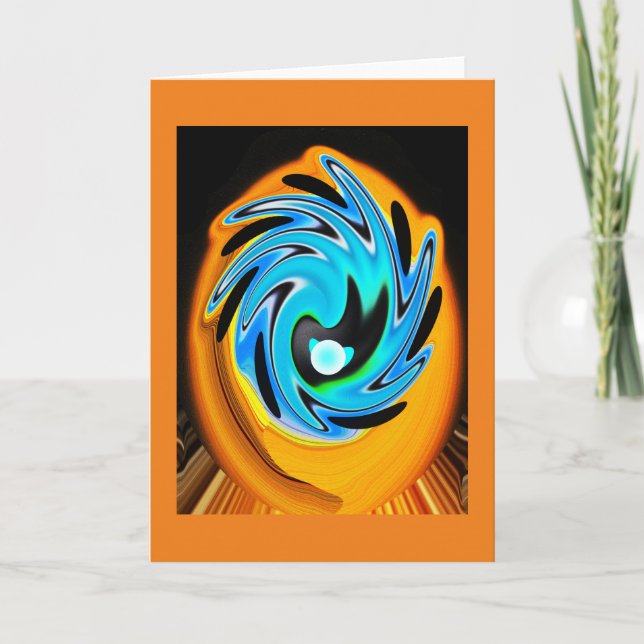 Tarjeta Festiva Disparo de Alien (Anverso)