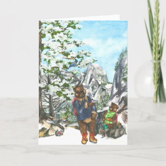 Tarjeta Festiva Distribución de las bendiciones de Yosemite