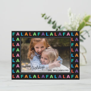 Tarjeta Festiva Diversión Colorido Clásico Temporada de fiestas FA