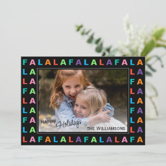 Tarjeta Festiva Diversión Colorido Clásico Temporada de fiestas FA