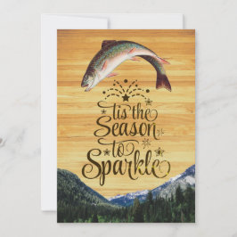 Tarjeta Festiva Diversión de truchas Felicitaciones de temporada s