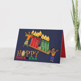 Tarjeta Festiva Diversión Feliz KWANZAA 7 Principios Personalizado