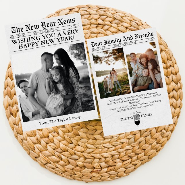 Tarjeta Festiva Diversión Única De Un Periódico Sobre La Foto De A (Subido por el creador)