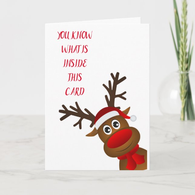 TARJETA FESTIVA DIVERSIÓN Y DESEO DE GUAY POR TI EN *NAVIDADES* (Anverso)