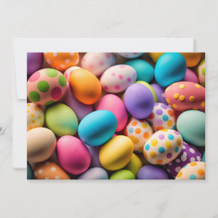 Tarjeta Festiva Diversos huevos felices de Pascua