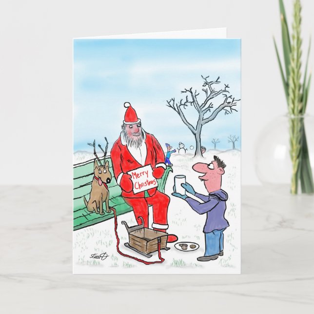 Tarjeta Festiva Divertidas Cartas De Navidades: El Significado De  (Anverso)