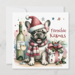 Tarjeta Festiva Divertidas navidades de los Navidades de Bulldog f