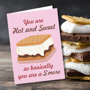 Tarjeta Festiva Divertido Básicamente eres un S'more Día de San Va
