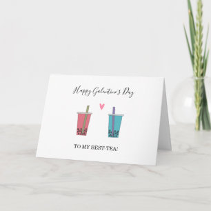 Tarjeta Festiva divertido bestie Happy galentine's Day Friendship