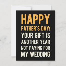 Tarjeta Festiva Divertido Día feliz del padre