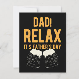 Tarjeta Festiva Divertido Día feliz del padre