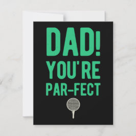 Tarjeta Festiva Divertido Día feliz del padre