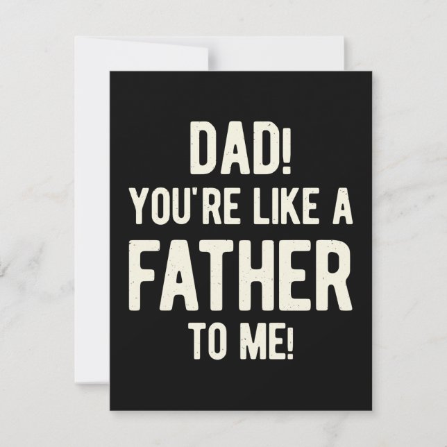 Tarjeta Festiva Divertido Día feliz del padre (Anverso)
