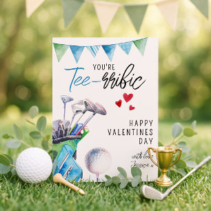Tarjeta Festiva Divertido, eres un tema de golf muy práctico Día