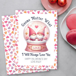 Tarjeta Festiva Divertido Gnome Importa Qué El día de San Valentín