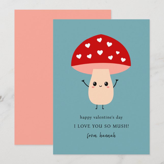 Tarjeta Festiva Divertido gusto te quiero tan feliz San Valentín (Anverso / Reverso)
