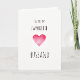 Tarjeta Festiva Divertido marido favorito Valentines